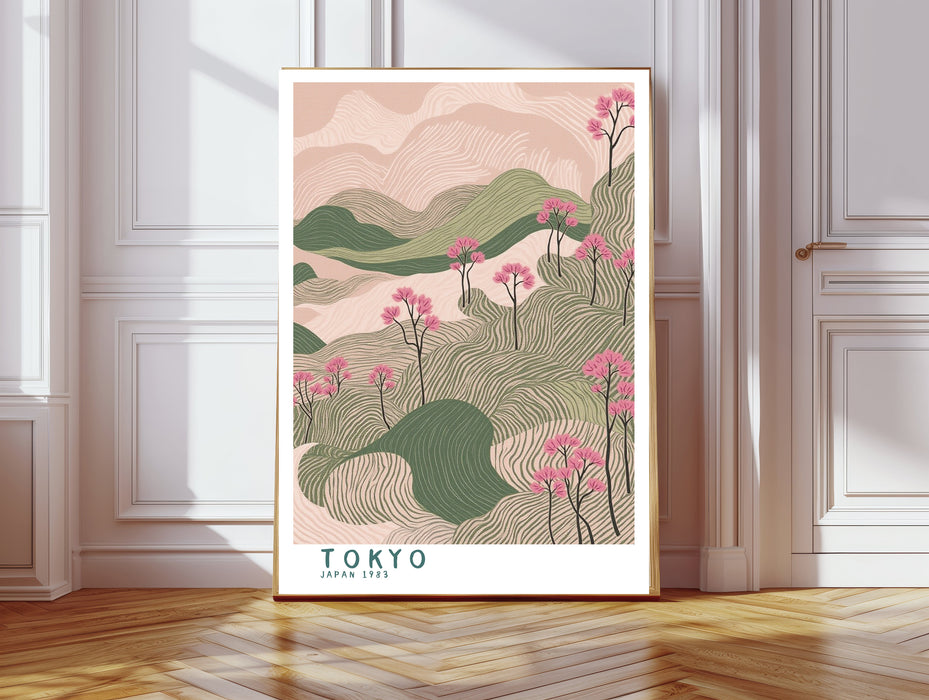 Tokyo Japanese Flowers Art Print