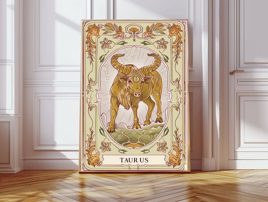 Taurus Star Sign Zodiac Art Print
