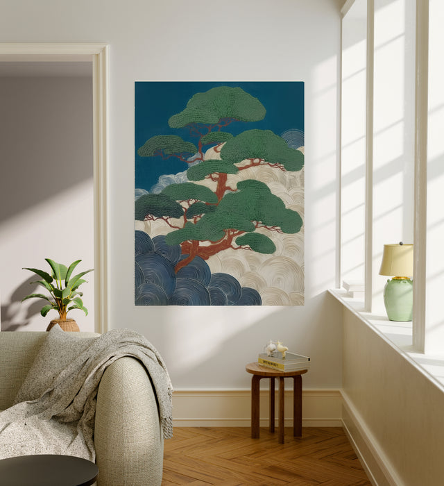 Japanese Bonsai Tree Landscape Tree Art Print