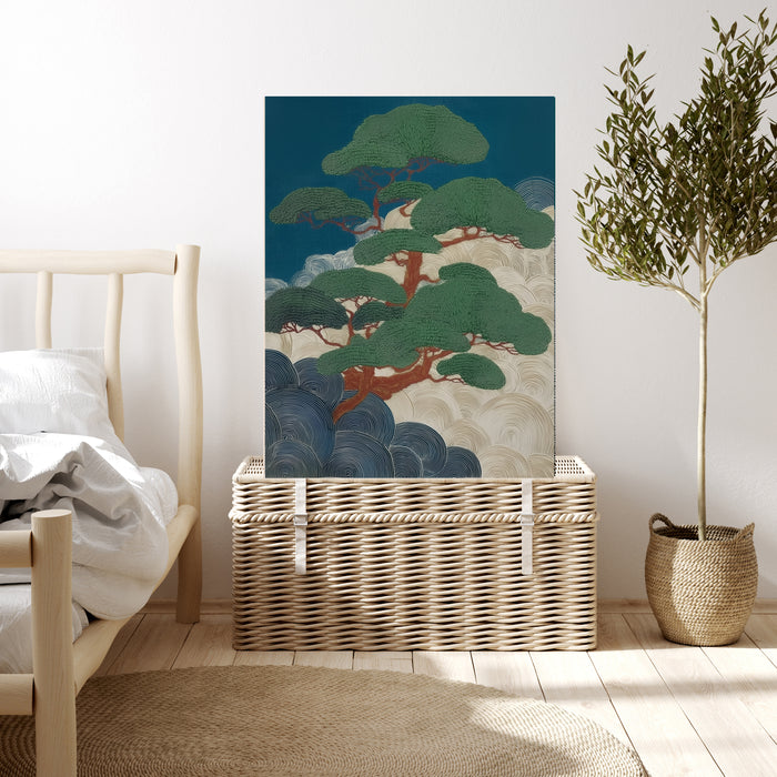 Japanese Bonsai Tree Landscape Tree Art Print