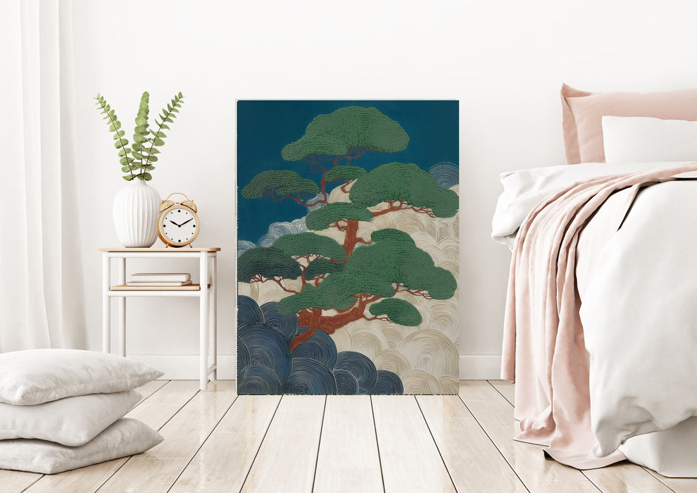 Japanese Bonsai Tree Landscape Tree Art Print