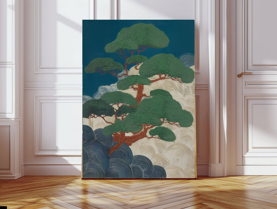 Japanese Bonsai Tree Landscape Tree Art Print