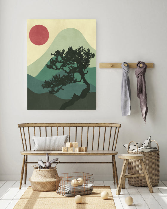 Japanese Vintage Bonsai Tree Art Print