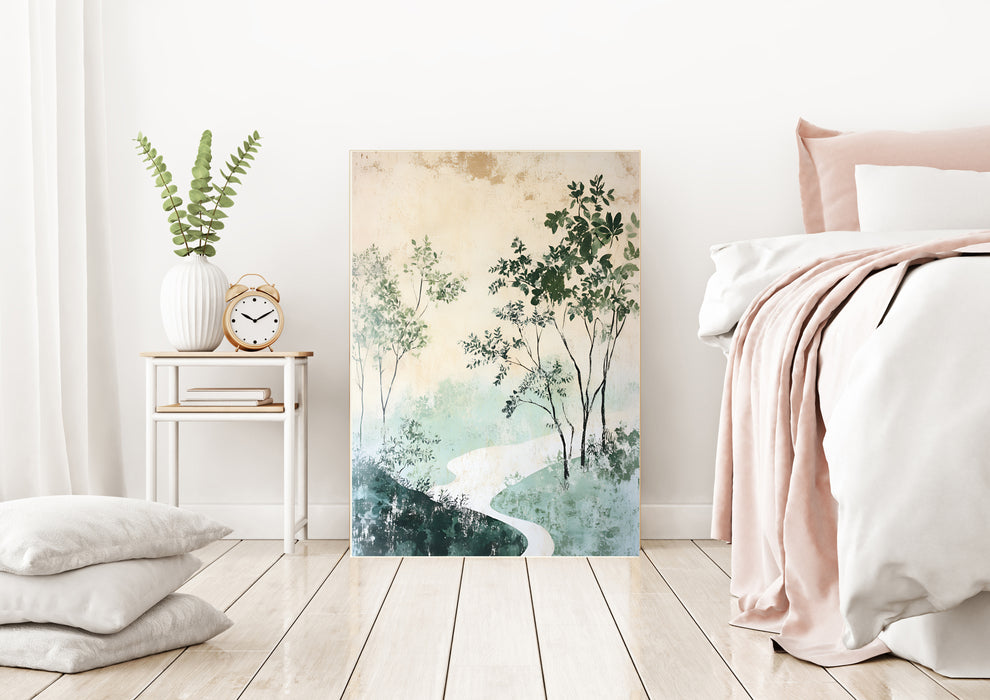 Japanese Forest Landscape  Art Print
