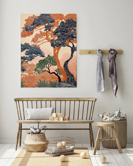 Japanese Tree's Landscape Art Print