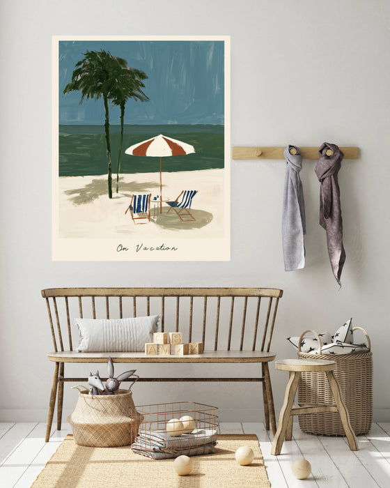 On Vacation Beach Holiday Art Print