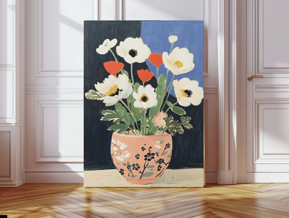 Vintage Vase Floral Art Print | Stanley Street Studio