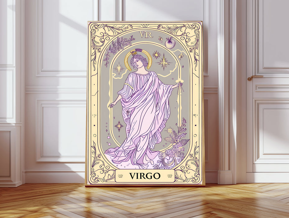 Virgo Star Sign Zodiac Art Print