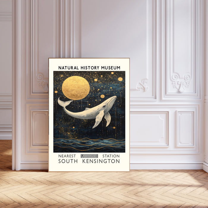 Natural History Whale  Museum Art Print