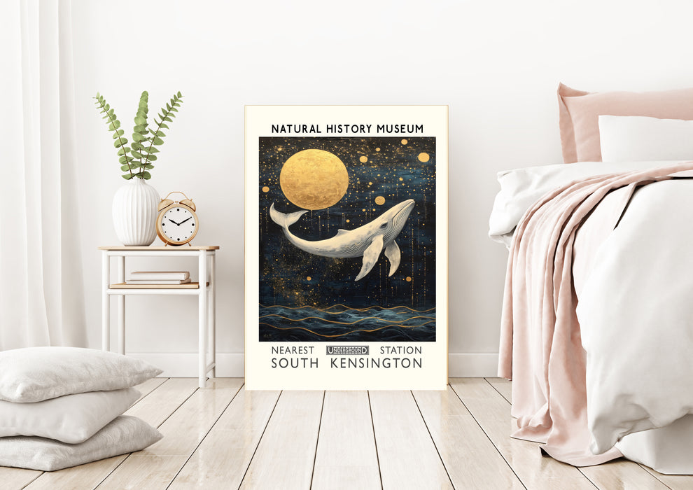 Natural History Whale  Museum Art Print