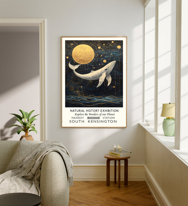 Natural History Whale Museum Art Print