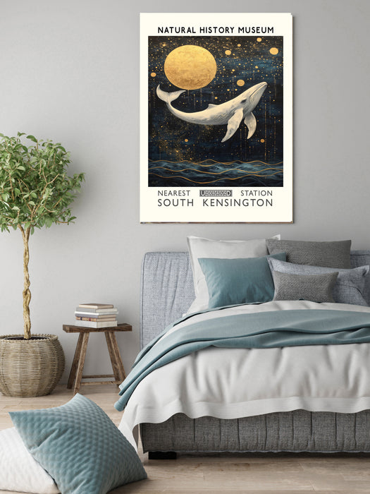 Natural History Whale  Museum Art Print