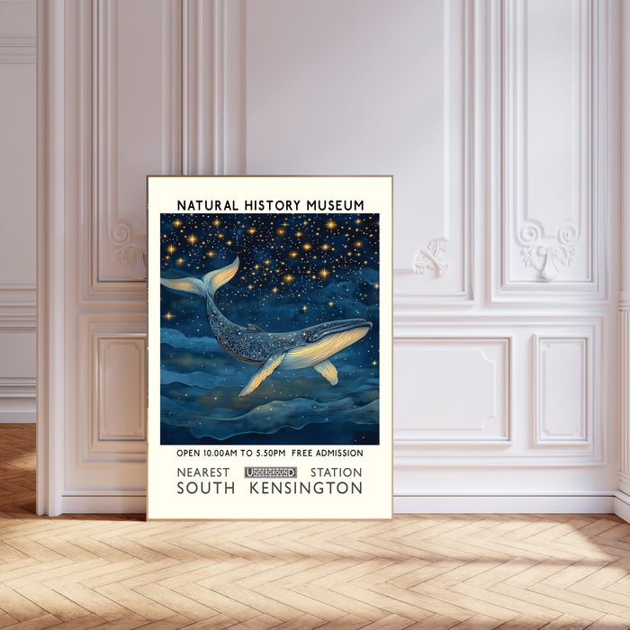 Natural History Whale  Museum Art Print