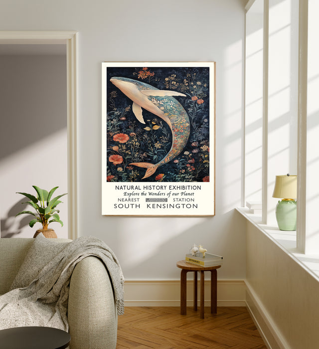 Natural History Whale Museum Art Print