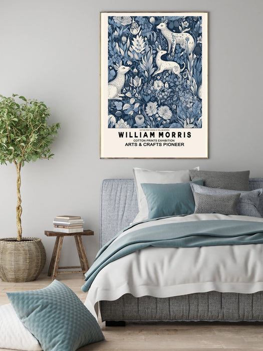 William Morris Blue Forest Print