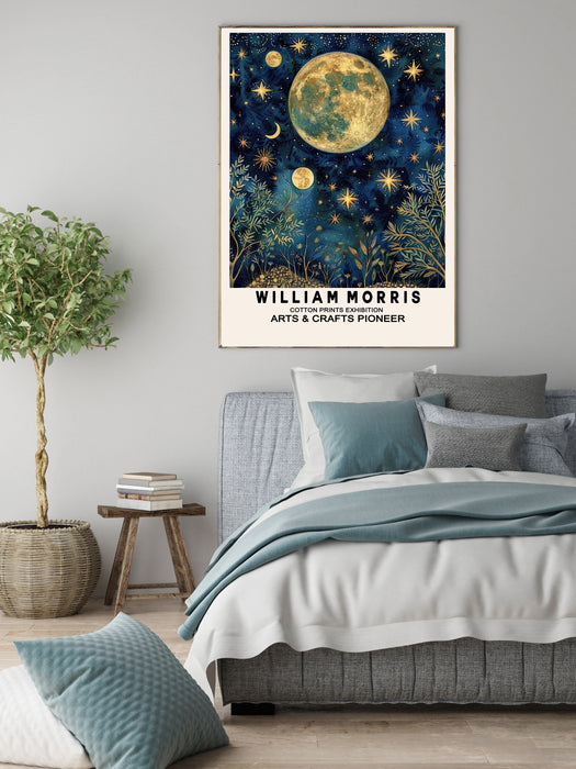 William Morris Inspired Constellations Art Print