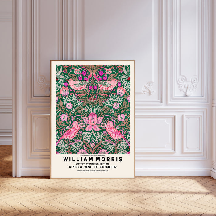 William Morris Strawberry Field Bird Art Print