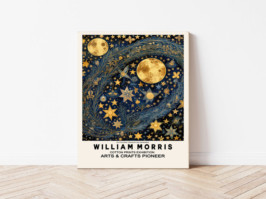 William Morris Moon and Stars Art Print