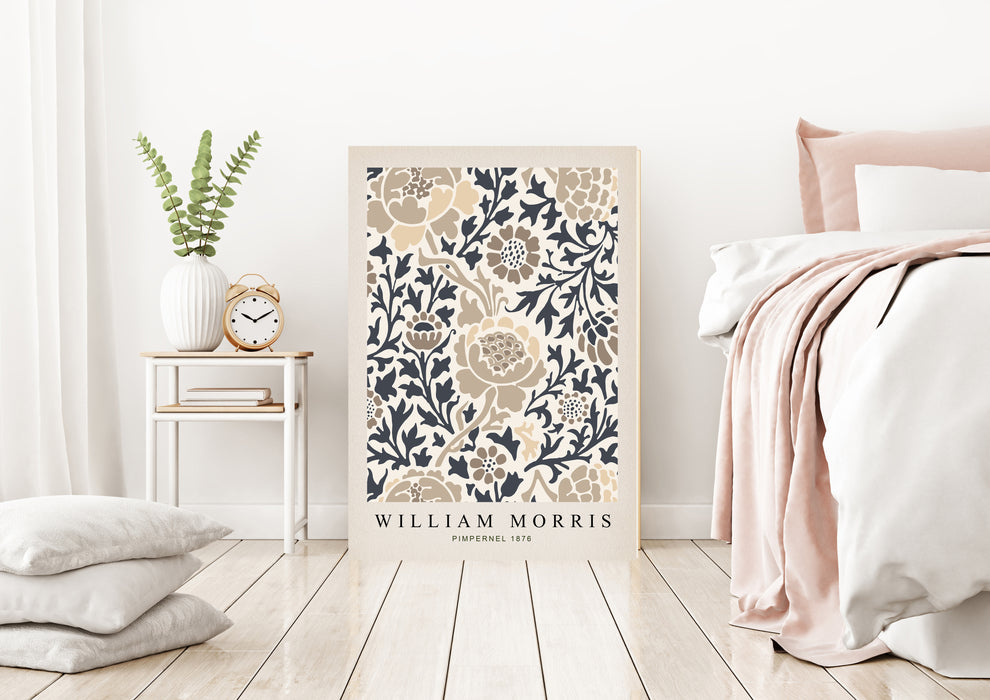 William Morris Botanical Cream Art Print