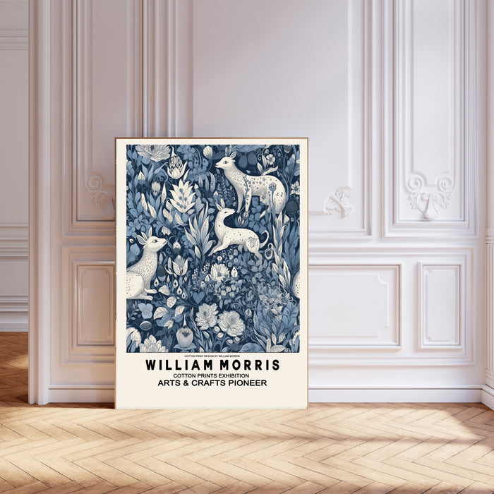 William Morris Blue Forest Art Print