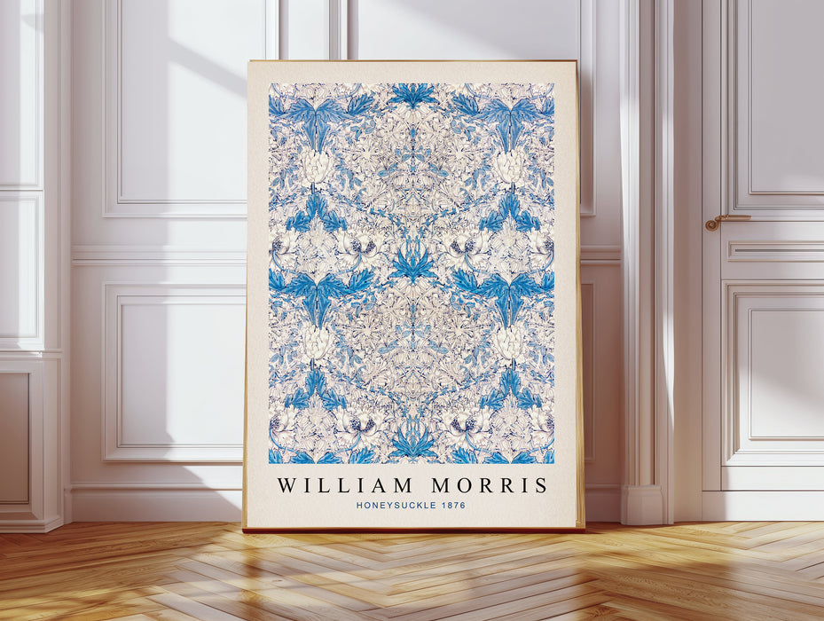William Morris Blue Floral Set Of Two Art Prints