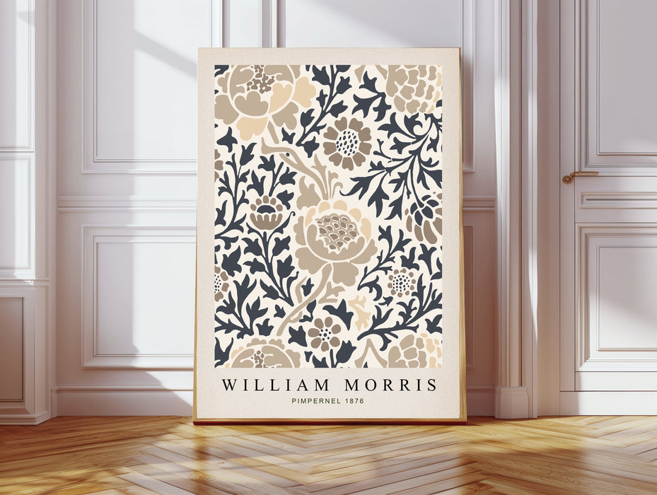 William Morris Botanical Cream Art Print