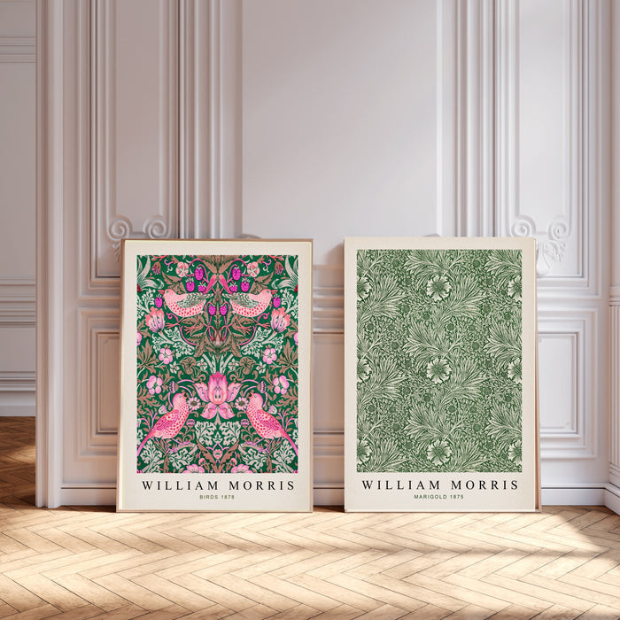 William Morris Bird Set Of Two Art Prints