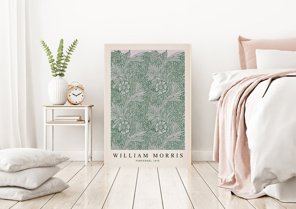 Kew Gardens's Botanical Green Willow Floral Art Print