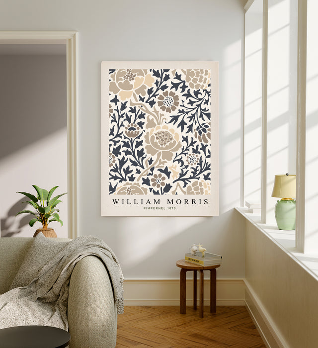 William Morris Botanical Cream Art Print
