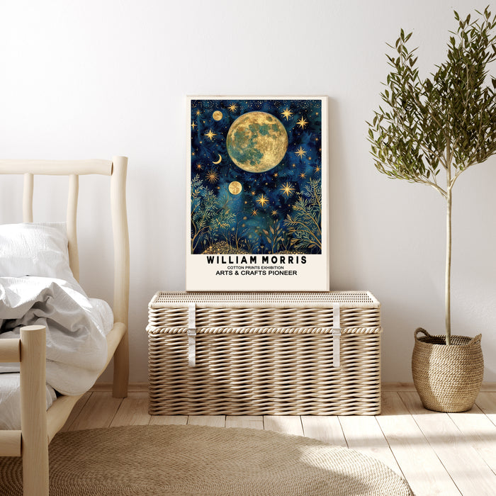 William Morris Inspired Constellations Art Print