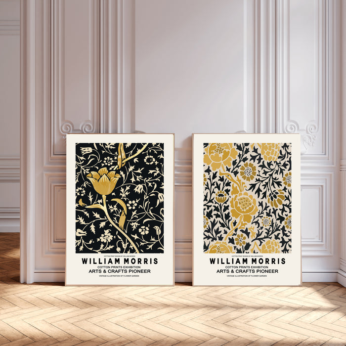 William Morris Yellow Set Of Two Art Prints