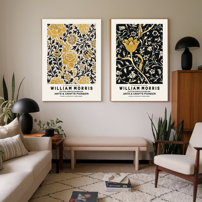 William Morris Yellow Set Of Two Art Prints