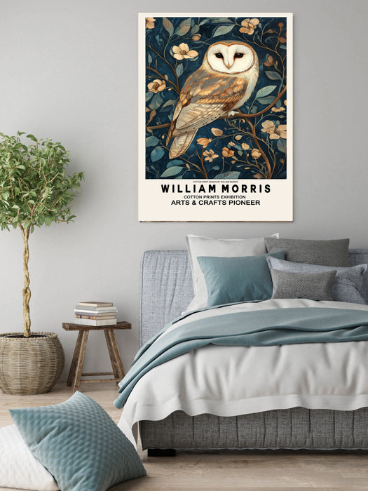 William Morris Owl Inspired Art Print