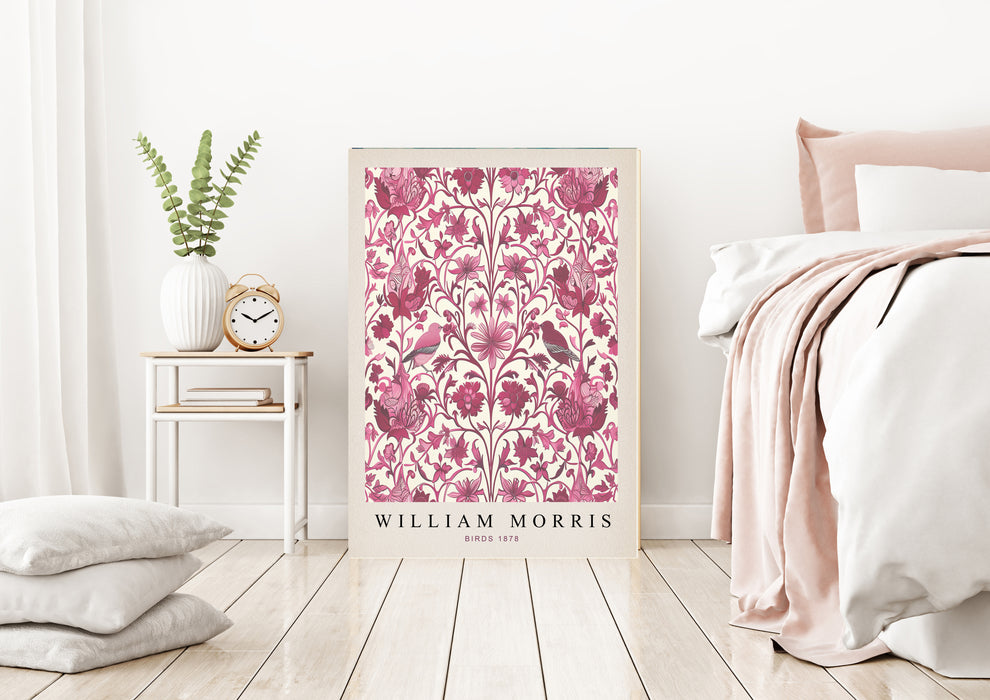 William Morris Botanical Pink Art Print
