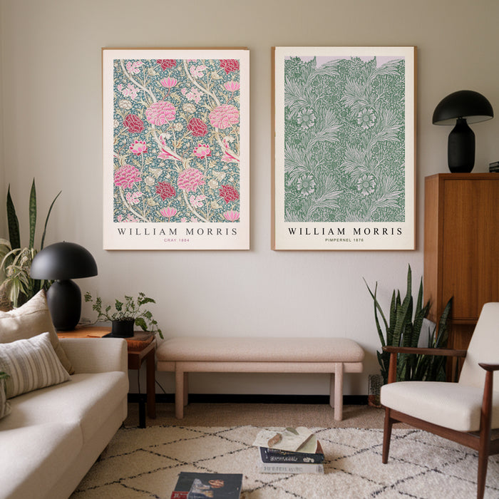 William Morris Floral Set Of Two Art Prints