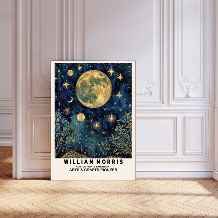 William Morris Inspired Constellations Art Print