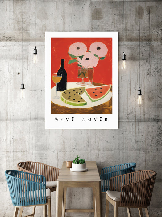 Wine Lover Kitchen Art Print