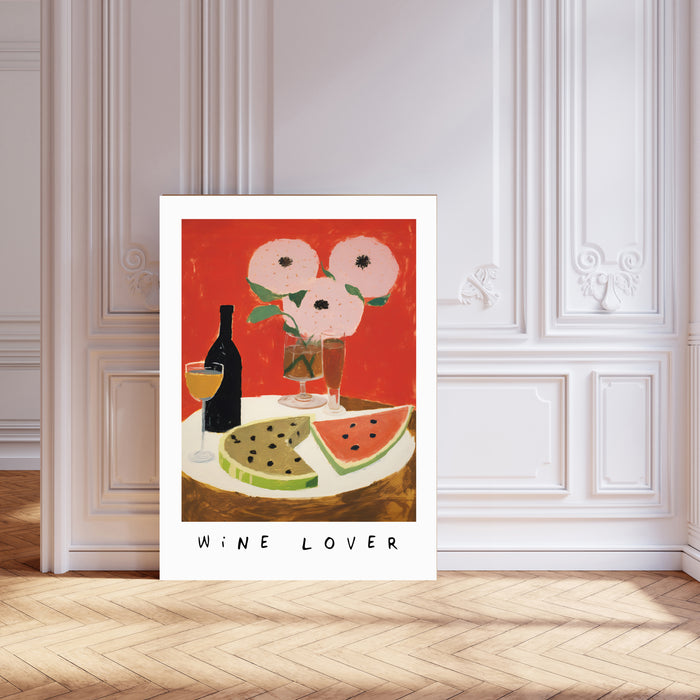 Wine Lover Kitchen Art Print