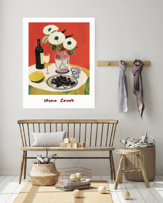 Wine Lover Kitchen Art Print