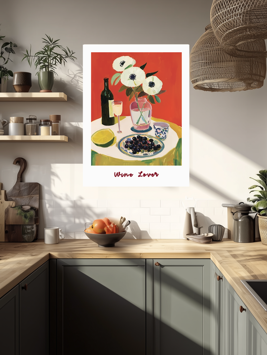 Wine Lover Kitchen Art Print