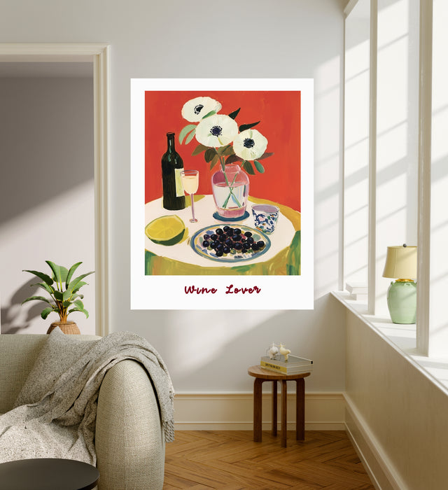 Wine Lover Kitchen Art Print