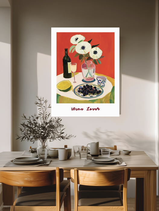 Wine Lover Kitchen Art Print