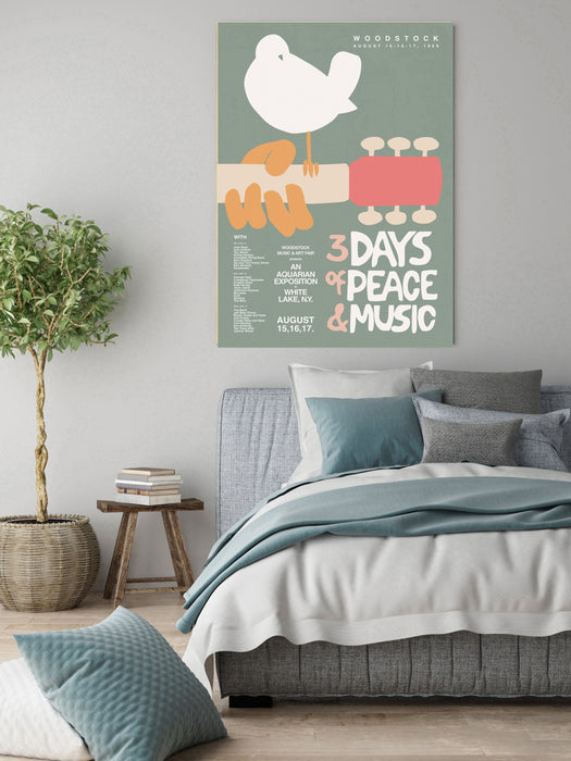 Woodstock Music Festival Vintage Art Print