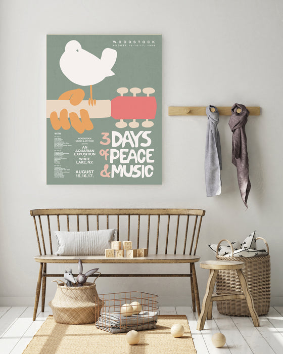 Woodstock Music Festival Vintage Art Print