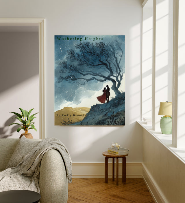 Wuthering Heights Book Cover Landscape Art Print