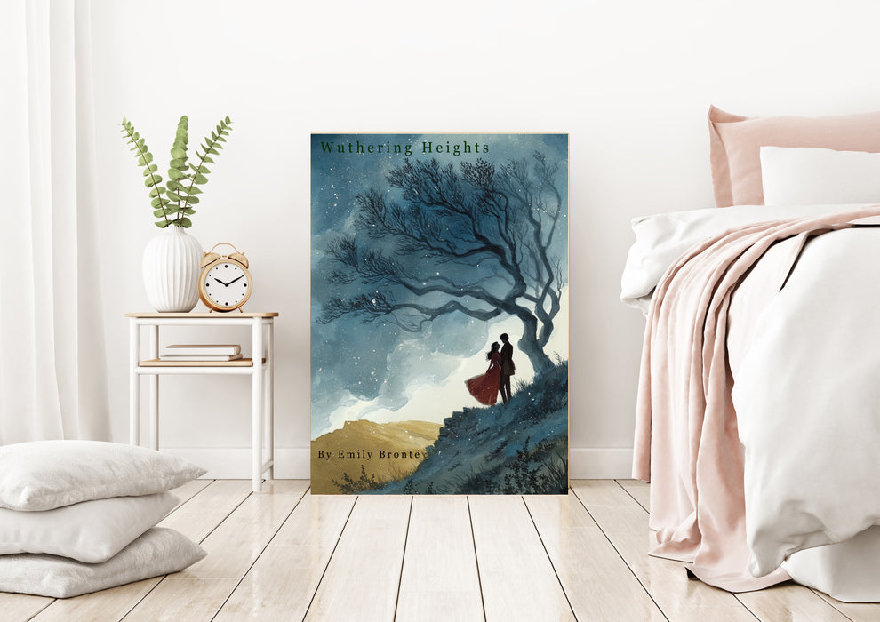 Wuthering Heights Book Cover Landscape Art Print