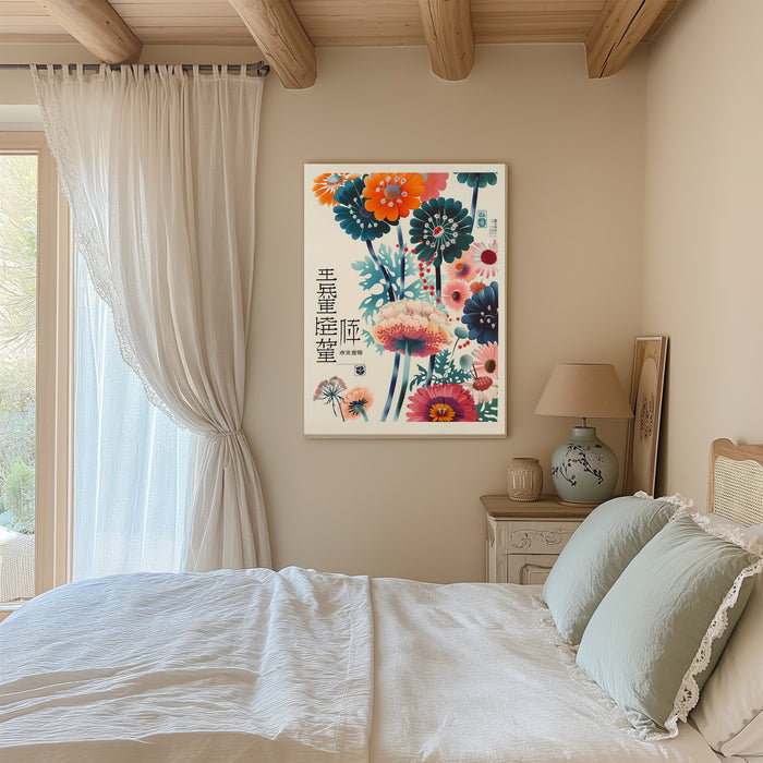 Japanese Yayoi Kusuma Inspired Art Print