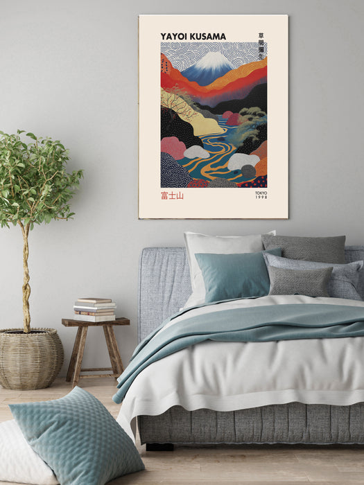 Yayoi Kusama Inspired Mountains Art Print