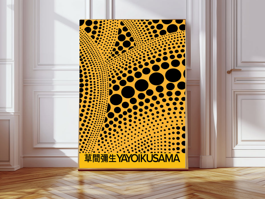 Japanese Yayoi Kusama Pumpkin Exhibition Art Print