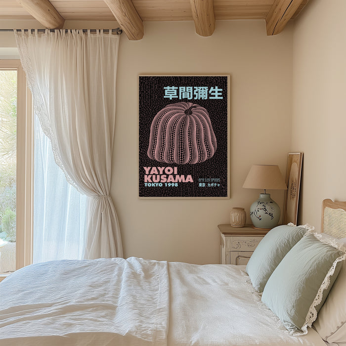Japanese Yayoi Kusama Pumpkin Exhibition Art Print